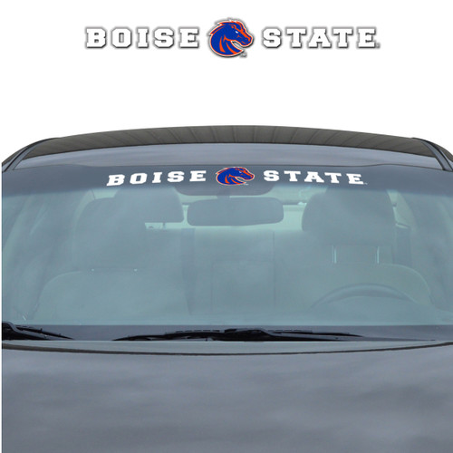 Boise St. Broncos Windshield Decal Primary Logo and Team Wordmark