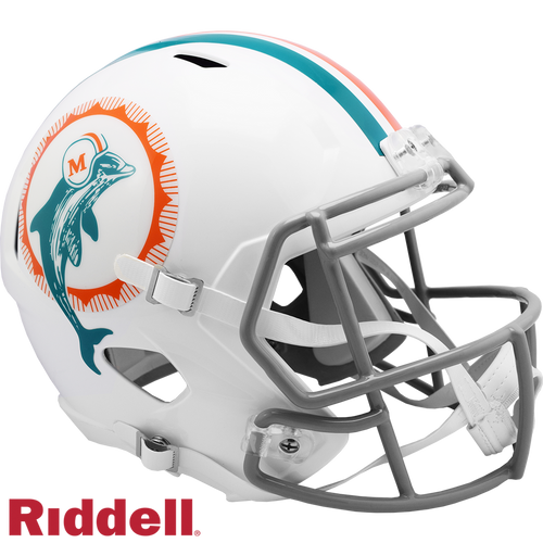 Miami Dolphins Helmet Riddell Replica Full Size Speed Style 1972 T/B