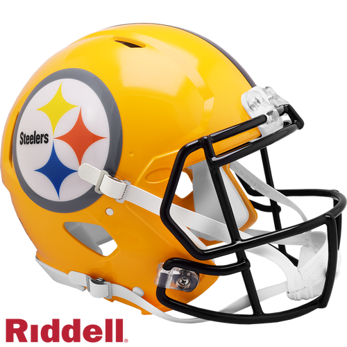 Pittsburgh Steelers Helmet Riddell Authentic Full Size Speed Style 2007 Gold T/B Special Order