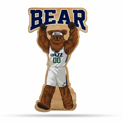 Utah Jazz Pennant Shape Cut Mascot Design
