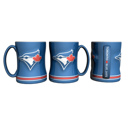 Toronto Blue Jays Coffee Mug 14oz Sculpted Relief Special Order