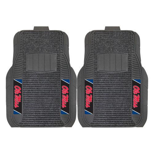 University of Mississippi (Ole Miss) 2-pc Deluxe Car Mat Set 21"x27"