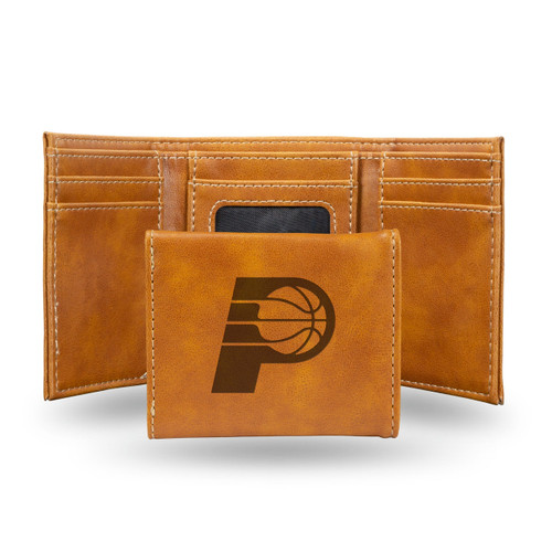 Indiana Pacers Wallet Trifold Laser Engraved