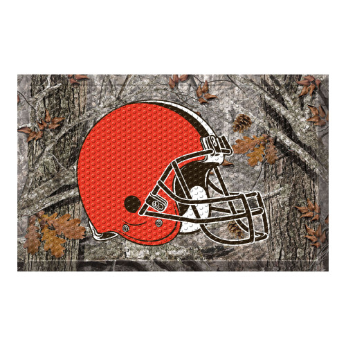Cleveland Browns Scraper Mat Helmet Primary Logo Camo