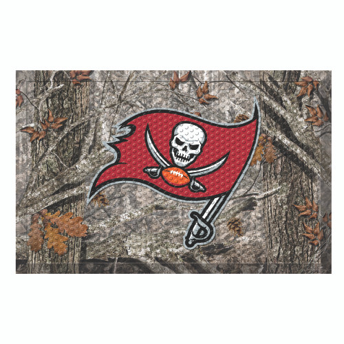 Tampa Bay Buccaneers Scraper Mat Pirate Flag Primary Logo Camo