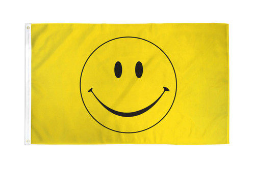 Happy Face Flag 2x3ft Poly