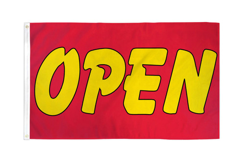 Open (Red & Yellow) 3x5ft DuraFlag