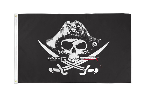 Deadman Chest Tricorner Pirate Flag 3x5ft Poly