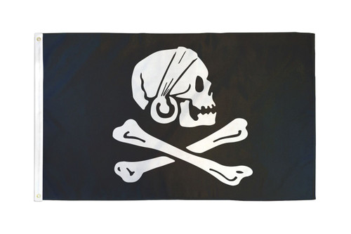Henry Avery Black Pirate Flag 3x5ft Poly