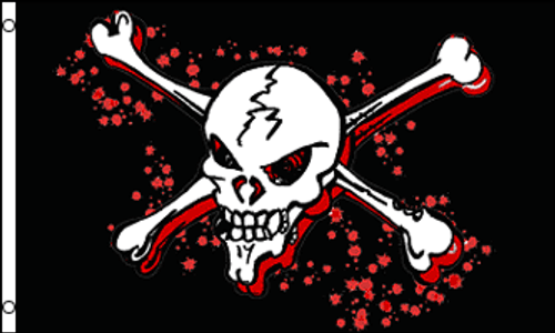 Blood Pirate Flag 3x5ft Poly