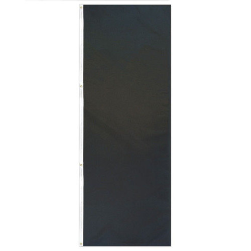 Black Solid Color 3x8ft DuraFlag Banner