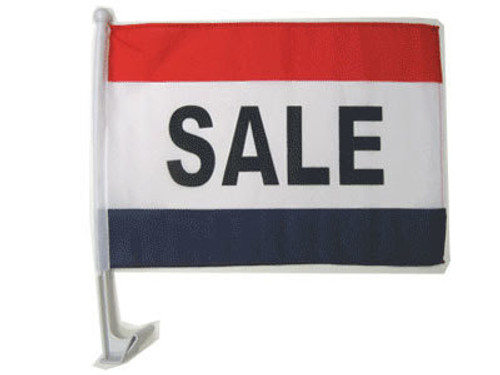 Sale (RWB) Single-Sided Car Flag
