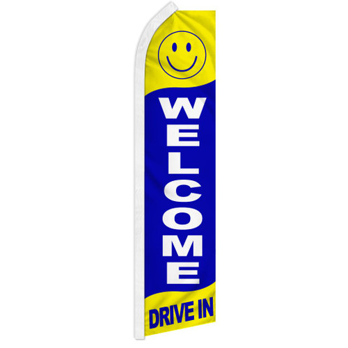 Welcome Drive In Super Flag