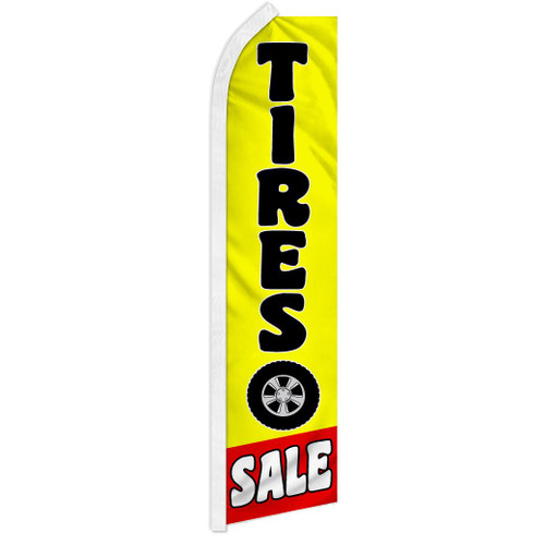 Tires Sale (Red & Yellow) Super Flag