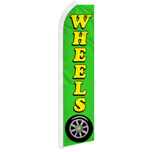 Wheels (Green) Super Flag