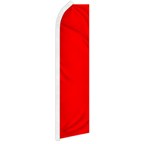 Red Solid Color Super Flag