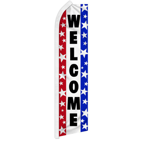 Welcome (Stars) Super Flag