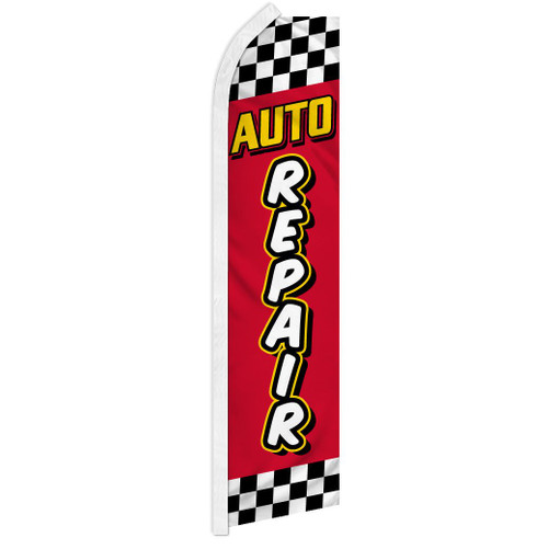 Auto Repair (Red & Yellow) Super Flag