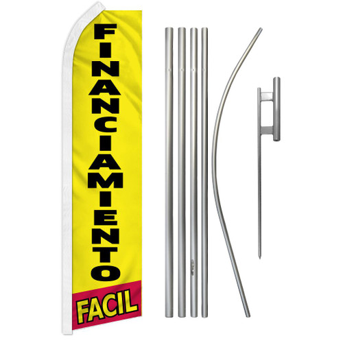 Financiamiento Facil Super Flag & Pole Kit