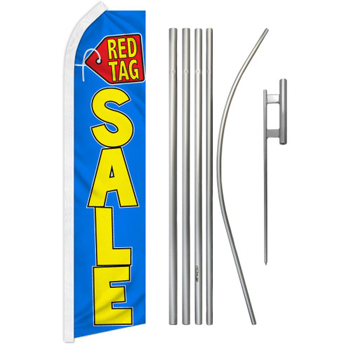 Red Tag Sale Super Flag & Pole Kit