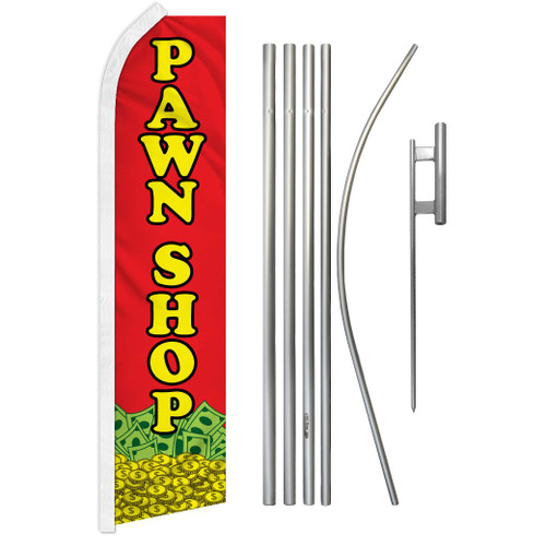 Pawn Shop Super Flag & Pole Kit