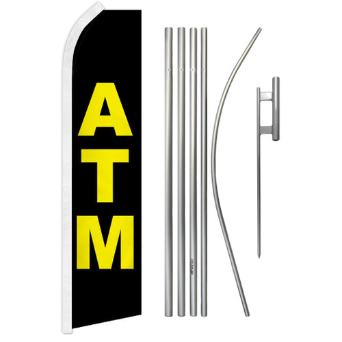 ATM Super Flag & Pole Kit