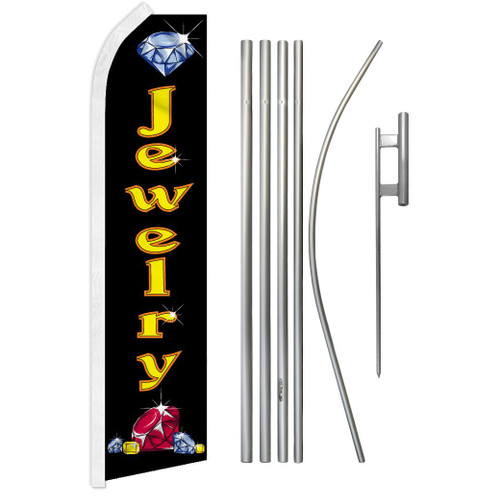 Jewelry Super Flag & Pole Kit