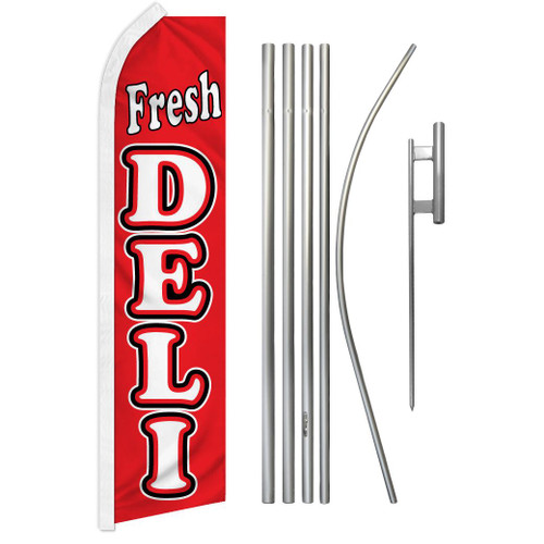 Fresh Deli Super Flag & Pole Kit