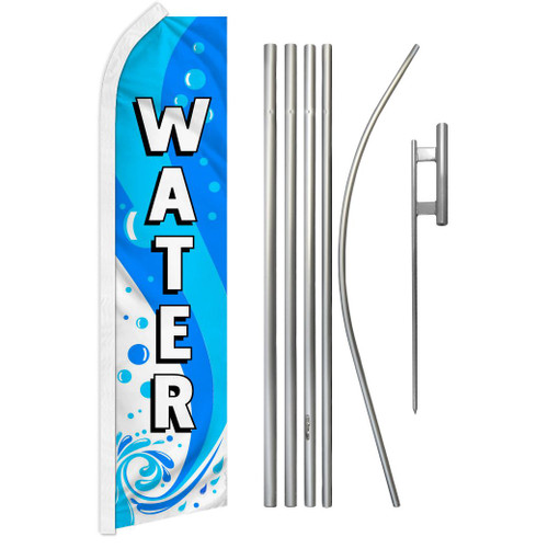 Water Super Flag & Pole Kit