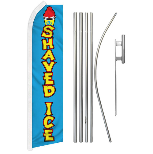 Shaved Ice Super Flag & Pole Kit