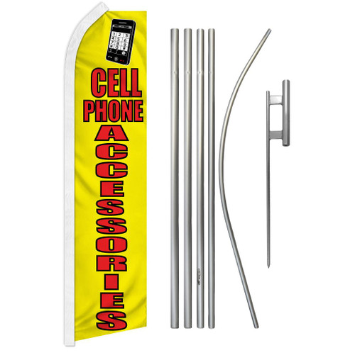 Cell Phone Accessories Super Flag & Pole Kit