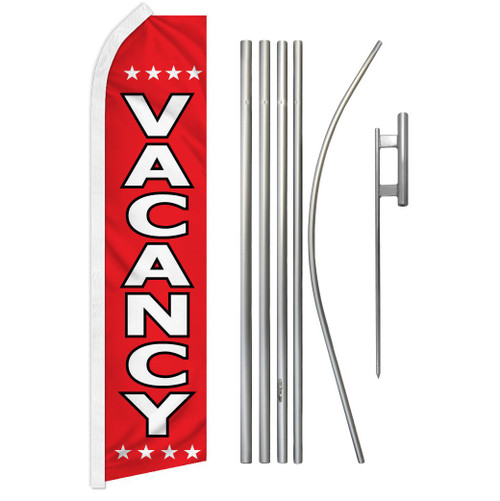 Vacancy Super Flag & Pole Kit