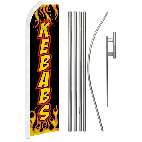 Kebabs Super Flag & Pole Kit