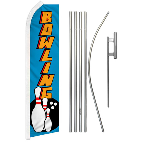 Bowling Super Flag & Pole Kit