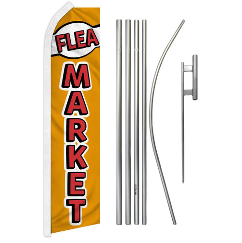 Flea Market Super Flag & Pole Kit