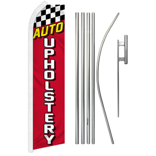 Auto Upholstery Super Flag & Pole Kit