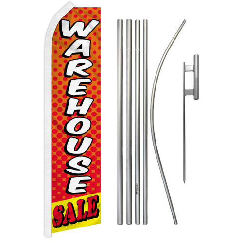 Warehouse Sale Super Flag & Pole Kit