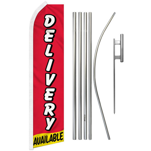 Delivery Available Super Flag & Pole Kit