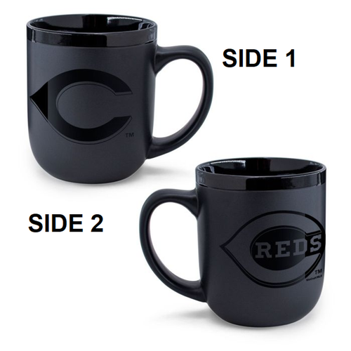 Cincinnati Reds Coffee Mug 17oz Matte Black