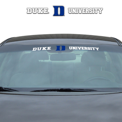 Duke Blue Devils Windshield Decal Primary Logo and Team Wordmark