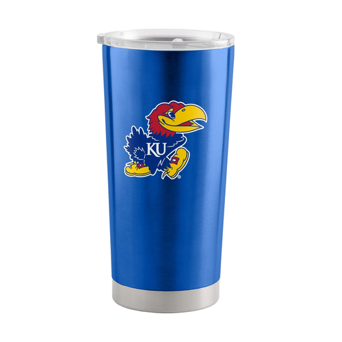 Kansas Jayhawks Travel Tumbler 20oz Stainless Steel