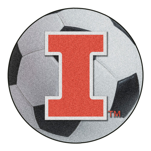 University of Illinois Soccer Ball Mat 27" diameter