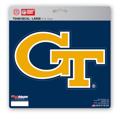 Georgia Tech Jackets Large Decal "GT" Logo