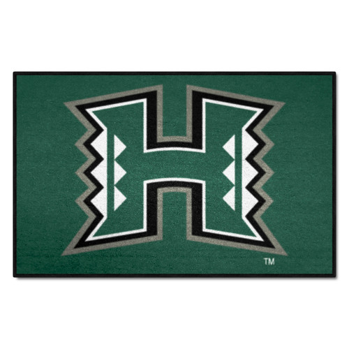 University of Hawaii - Hawaii Rainbows Starter Mat H Primary Logo Green
