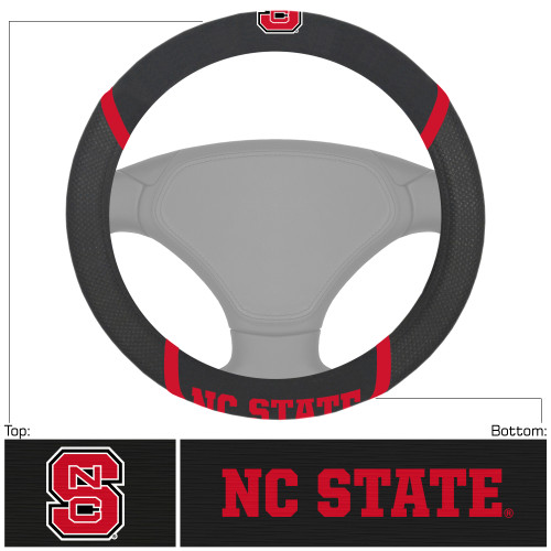 North Carolina State University Steering Wheel Cover 15"x15"