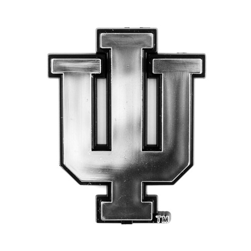 Indiana University - Indiana Hooisers Molded Chrome Emblem IU Trident Primary Logo Chrome