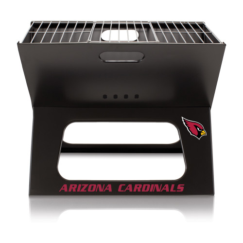 Arizona Cardinals X-Grill Portable Charcoal BBQ Grill, (Black)