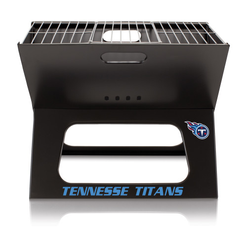 Tennessee Titans X-Grill Portable Charcoal BBQ Grill, (Black)