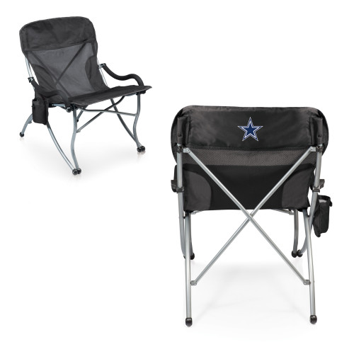 Dallas Cowboys PT-XL Heavy Duty Camping Chair, (Black)