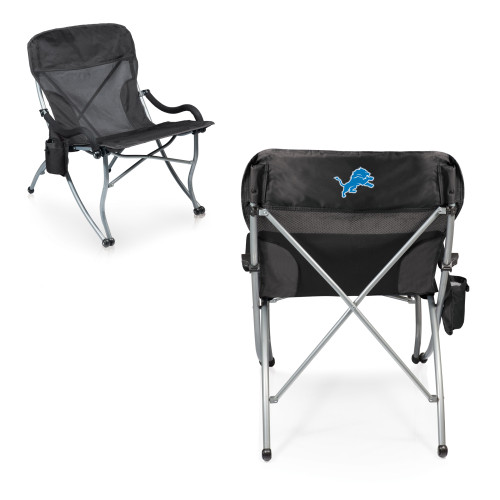 Detroit Lions PT-XL Heavy Duty Camping Chair, (Black)